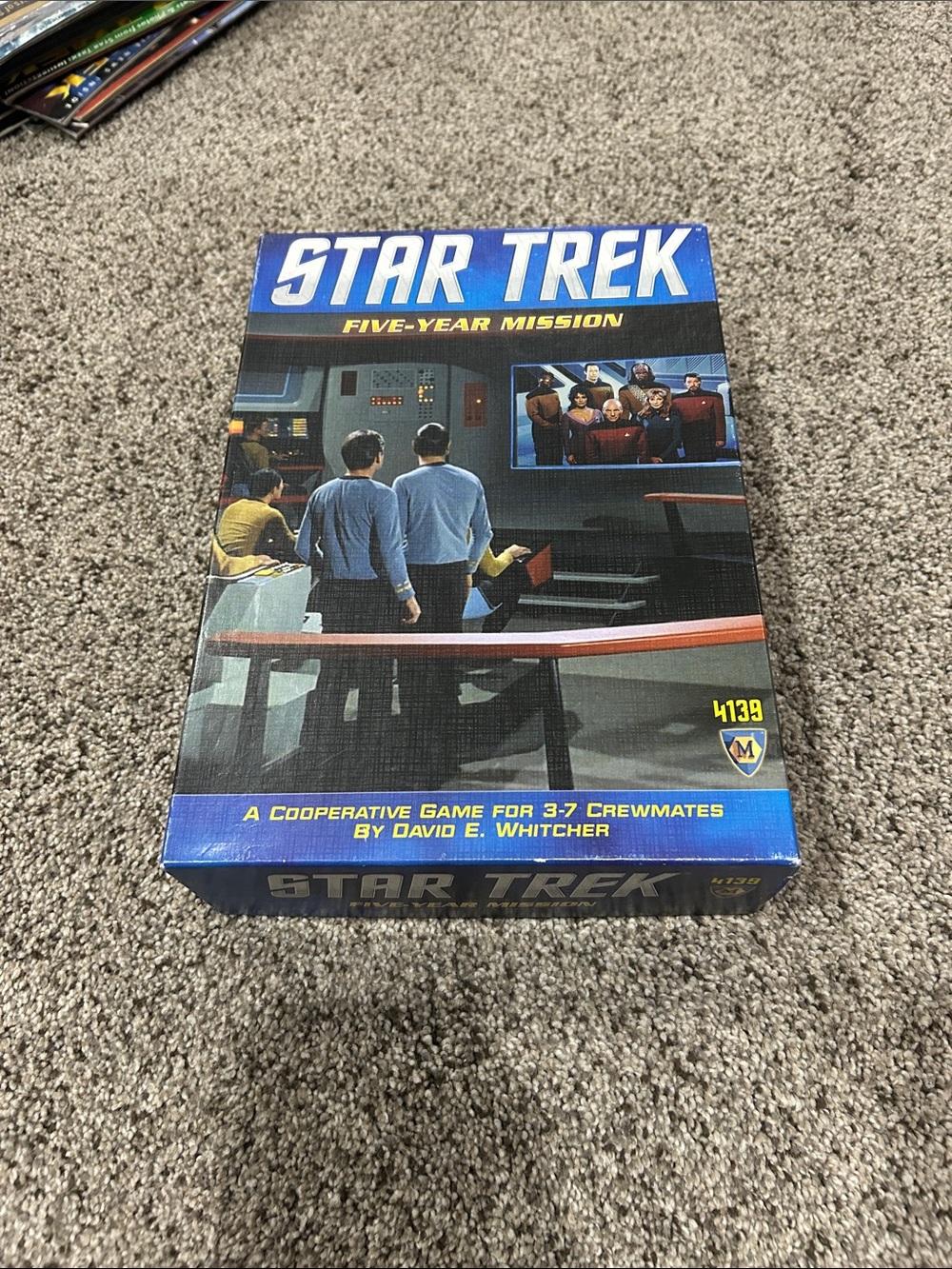 Star Trek Five-Year Mission Cooperative Board Game - Blue